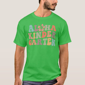 レトロ アロハ 幼稚園の先生ライフ サマー ビーチ Tシャツ