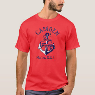 レトロ アンカー カムデン メイン州 アメリカ1 Tシャツ