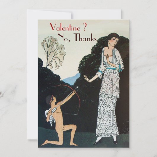 レトロ アンチ バレンタインデーパーティー ワックスシール モノグラム 招待状 (正面)