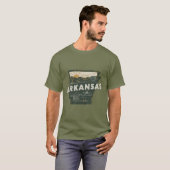 レトロ・アーカンソー州 Tシャツ (正面フル)