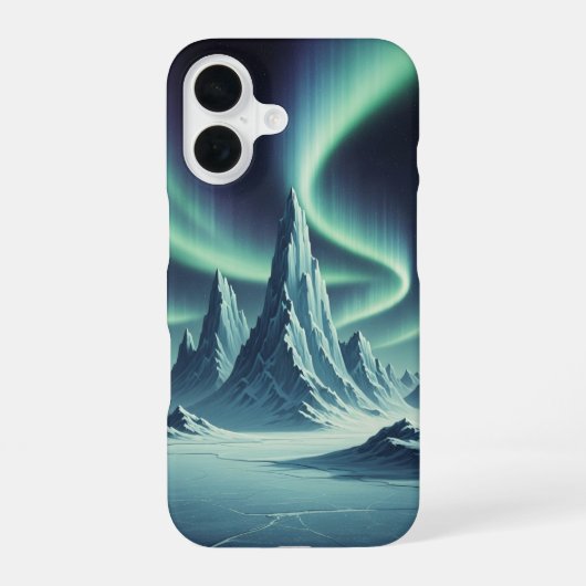 レトロ アークティック グロー iPhone 16ケース (裏面)