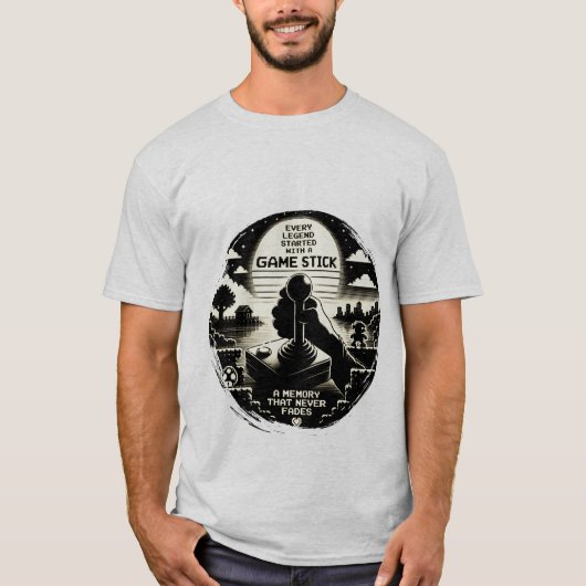 レトロ アーケード ゲーマー Tシャツ (正面)