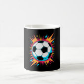 レトロ アーケード サッカー Ll コーヒーマグカップ (中央)