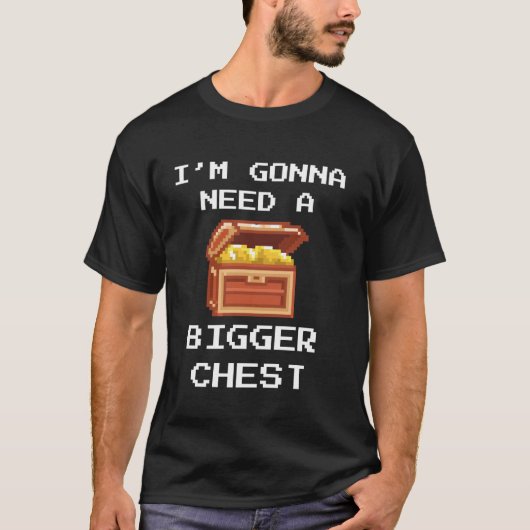 レトロ アーケード 8 ビット ゲーム ピクセル ゲーマー 宝 Tシャツ (正面)