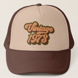 レトロ アース トーン ヴィンテージ 1973 トラッカー ハット