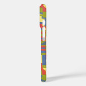 レトロ アートデコ ジャズ、階段状の幾何学的パターン Case-Mate iPhoneケース (裏面 / 左)