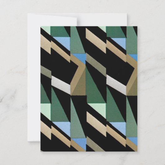 レトロ アートデコ ヴィンテージ ダイヤモンド トライアングル パターン (正面)