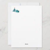 レトロ・ア・ゴーゴー・クリスマス　フラット　ホリデーカード シーズンカード (裏面)