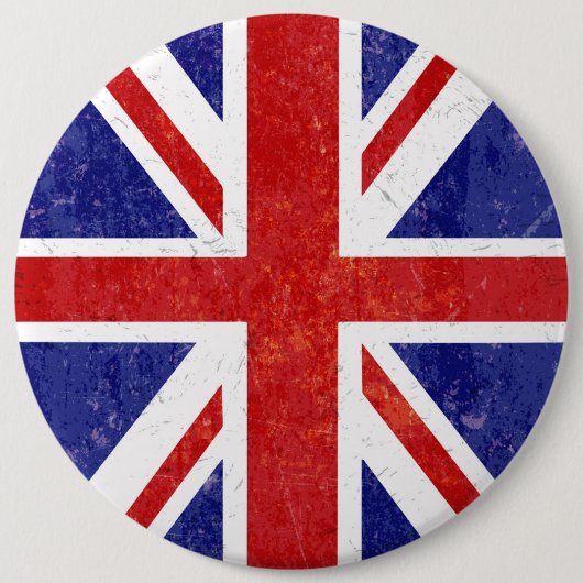 レトロ・イギリス国旗 缶バッジ (正面)