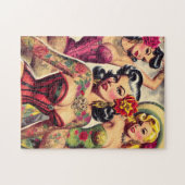 レトロ インク ガールズ ジグソーパズル (横)