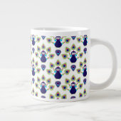 レトロ·インド·エキゾチック·ピーク ジャンボコーヒーマグカップ (右)