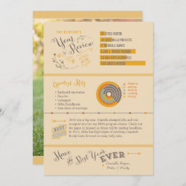 レトロ·イン·レビュー·クリスマス·カード-インフォグラフィック 招待状