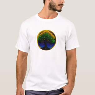 レトロ・ウィスパー・ひまわり – 手描きテクスチャのボタニカルアート Tシャツ