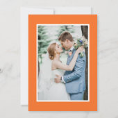 レトロ ウェディング フォト ディスコボール 70's セーブ・ザ・デート 招待状 (裏面)