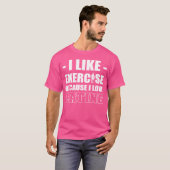 レトロ エクササイズ好き フードラバー ギフト Tシャツ (正面フル)