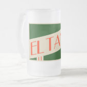 レトロ・エル・タノ フロストグラスビールジョッキ (正面左)