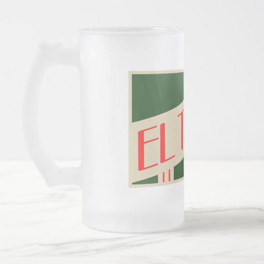 レトロ・エル・タノ フロストグラスビールジョッキ (左)