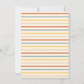 レトロ |オレンジの大学院の写真のお知らせ 招待状 (裏面)