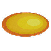 レトロ オレンジ サークル カッティングボード (角)