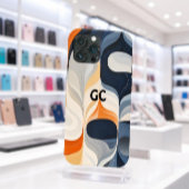 レトロ オレンジ 黒 グレー iPhone カー Case-Mate iPhoneケース