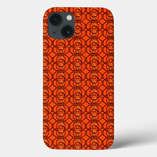 レトロ オレンジ 1970年代 Case-Mate iPhoneケース (裏面)