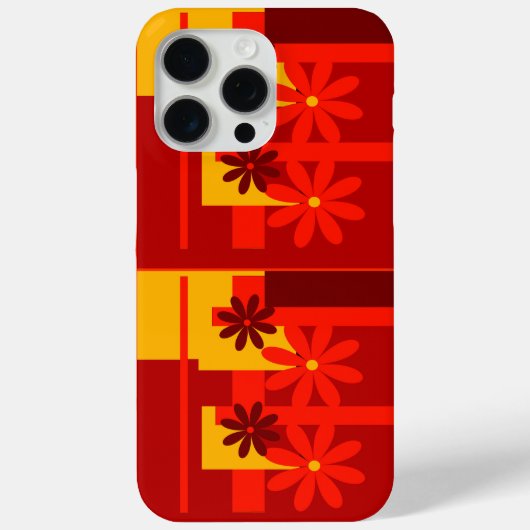 レトロ オレンジ 1970年代 , Case-Mate iPhoneケース (裏面)