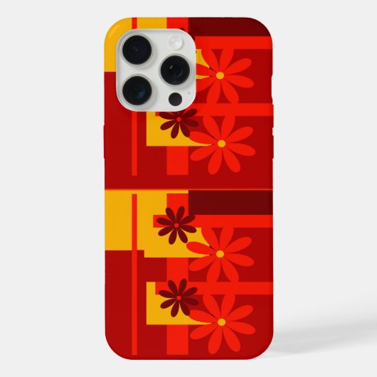 レトロ オレンジ 1970年代 , iPhoneケース (裏面)