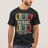レトロ オーダーメイド 応援マラソン Tシャツ (正面)