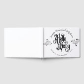 レトロ オーナメント ホラー ゴシック ハロー ベイビー シャワー ゲストブック (全面)