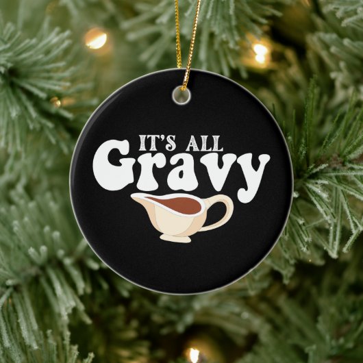 レトロ オールグレイビー ベイビー ヴィンテージ オータム サンクスギビング セラミックオーナメント (ツリー)