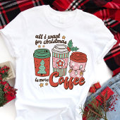 レトロ オール アイ ウォント フォー クリスマス コーヒー ラバー トライブレンドＴシャツ