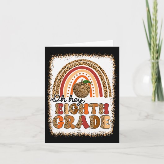 レトロ オー ヘイ 8年生 ボーホー レインボー 初日のO カード (正面)