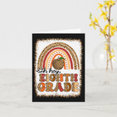 レトロ オー ヘイ 8年生 ボーホー レインボー 初日のO カード (黄色い花)