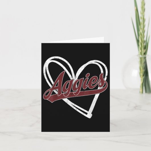 レトロ カスタマイズ アギーズハート メンズ レディース キッズ _1  カード (正面)