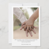 レトロ、カスタム写真誌結婚の 招待状 (裏面)