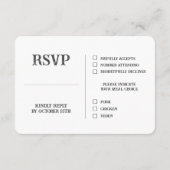 レトロ カセットテープ ミックス ソング リクエスト RSVP エンクロージャーカード (裏面)