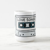 レトロ カセットテープ 80年代音楽愛好家 アート コーヒーマグカップ (中央)