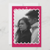 レトロ カップル シャワー 招待状 (裏面)