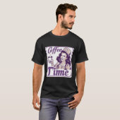 レトロ カフェタイム サイン Tシャツ (正面フル)