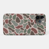 レトロ カモフラージュ (赤 緑) Case-Mate iPhoneケース (裏面(横))
