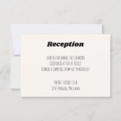 レトロ カラフル ストライプ 70年代 ウェディング 受付 カード (裏面)