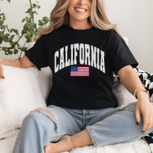 レトロ カリフォルニア ホームステート シャツ、愛国心あふれるギフト