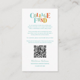 レトロ カレッジ ファンド 卒業 チェックボード エンクロージャーカード