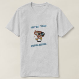 レトロ・カートゥーン間違った選択の美学Tシャツ Tシャツ