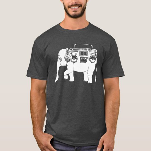レトロ ガトーブラスター エレファント Tシャツ (正面)