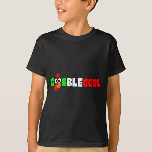 レトロ ガボゴウル 七面鳥の日 感謝祭 パロディー 自分用 Tシャツ (正面)