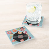 レトロ ガラスコースター (アングル)