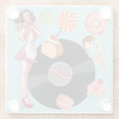 レトロ ガラスコースター (裏面)