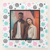 レトロ ガラスコースター (正面)