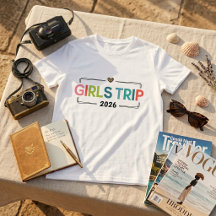 レトロ ガールズトリップ 2026 マッチング バケーションTシャツ